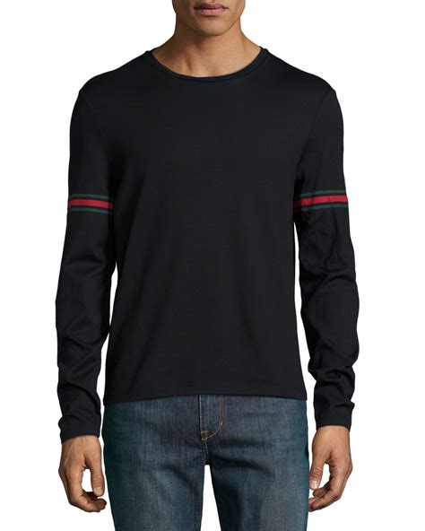 gucci shirt men's long sleeve|gucci long sleeve shirt men's.